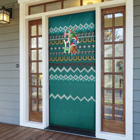 Horse Ho Ho Ho Christmas Design Door Cover Funny Xmas Holiday Patterns - Wonder Print Shop