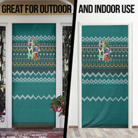 Horse Ho Ho Ho Christmas Design Door Cover Funny Xmas Holiday Patterns - Wonder Print Shop
