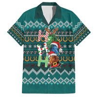 Horse Ho Ho Ho Christmas Design Family Matching Tank Maxi Dress and Hawaiian Shirt Funny Xmas Holiday Patterns - Wonder Print Shop