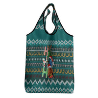 Horse Ho Ho Ho Christmas Design Grocery Bag Funny Xmas Holiday Patterns - Wonder Print Shop