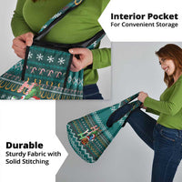 Horse Ho Ho Ho Christmas Design Grocery Bag Funny Xmas Holiday Patterns - Wonder Print Shop