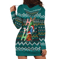 Horse Ho Ho Ho Christmas Design Hoodie Dress Funny Xmas Holiday Patterns - Wonder Print Shop