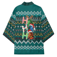 Horse Ho Ho Ho Christmas Design Kimono Funny Xmas Holiday Patterns - Wonder Print Shop