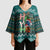 Horse Ho Ho Ho Christmas Design Kimono Sleeve Blouse Funny Xmas Holiday Patterns - Wonder Print Shop