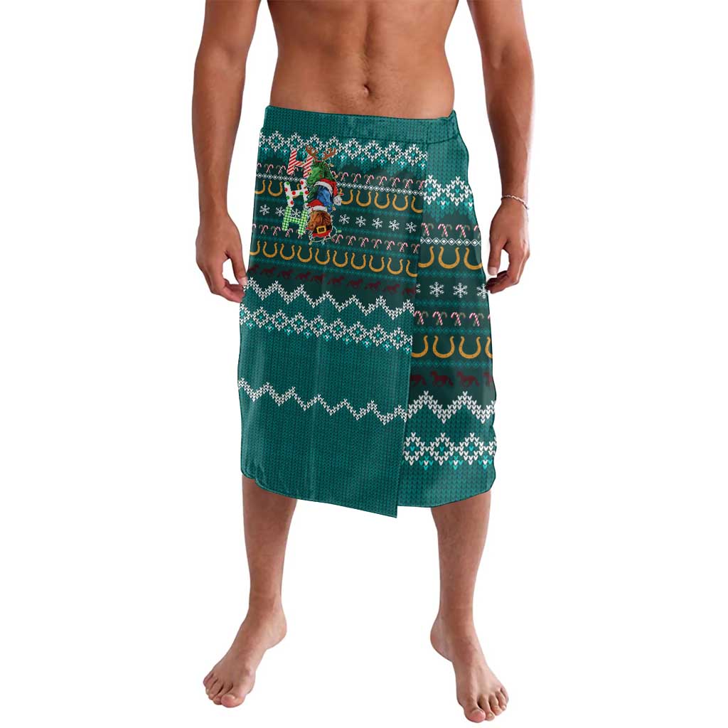 Horse Ho Ho Ho Christmas Design Lavalava Funny Xmas Holiday Patterns - Wonder Print Shop