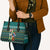 Horse Ho Ho Ho Christmas Design Leather Bag Funny Xmas Holiday Patterns - Wonder Print Shop