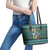 Horse Ho Ho Ho Christmas Design Leather Tote Bag Funny Xmas Holiday Patterns - Wonder Print Shop