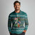 Horse Ho Ho Ho Christmas Design Long Sleeve Polo Shirt Funny Xmas Holiday Patterns - Wonder Print Shop