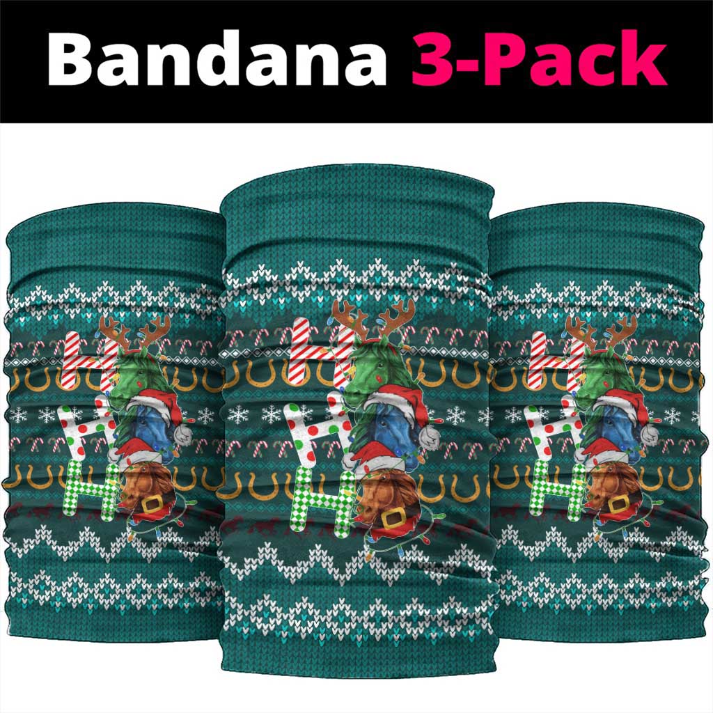 Horse Ho Ho Ho Christmas Design Neck Gaiter Funny Xmas Holiday Patterns - Wonder Print Shop