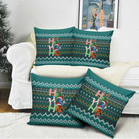 Horse Ho Ho Ho Christmas Design Pillow Cover Funny Xmas Holiday Patterns - Wonder Print Shop