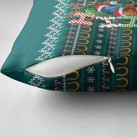 Horse Ho Ho Ho Christmas Design Pillow Cover Funny Xmas Holiday Patterns - Wonder Print Shop