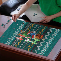 Horse Ho Ho Ho Christmas Design Puzzle Funny Xmas Holiday Patterns - Wonder Print Shop