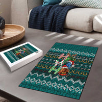 Horse Ho Ho Ho Christmas Design Puzzle Funny Xmas Holiday Patterns - Wonder Print Shop