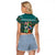 Horse Ho Ho Ho Christmas Design Raglan Cropped T Shirt Funny Xmas Holiday Patterns - Wonder Print Shop