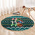 Horse Ho Ho Ho Christmas Design Round Carpet Funny Xmas Holiday Patterns - Wonder Print Shop