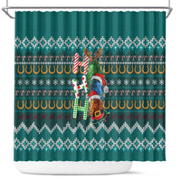 Horse Ho Ho Ho Christmas Design Shower Curtain Funny Xmas Holiday Patterns - Wonder Print Shop