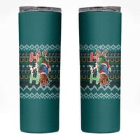Horse Ho Ho Ho Christmas Design Skinny Tumbler Funny Xmas Holiday Patterns - Wonder Print Shop