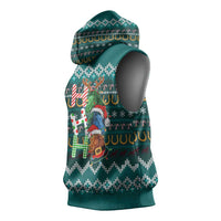 Horse Ho Ho Ho Christmas Design Sleeveless Hoodie Funny Xmas Holiday Patterns - Wonder Print Shop