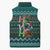 Horse Ho Ho Ho Christmas Design Sleeveless Puffer Jacket Funny Xmas Holiday Patterns - Wonder Print Shop