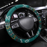 Horse Ho Ho Ho Christmas Design Steering Wheel Cover Funny Xmas Holiday Patterns - Wonder Print Shop