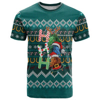 Horse Ho Ho Ho Christmas Design T Shirt Funny Xmas Holiday Patterns - Wonder Print Shop