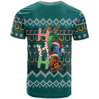 Horse Ho Ho Ho Christmas Design T Shirt Funny Xmas Holiday Patterns - Wonder Print Shop