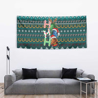 Horse Ho Ho Ho Christmas Design Tapestry Funny Xmas Holiday Patterns - Wonder Print Shop