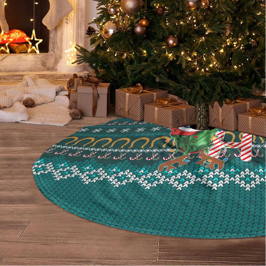 Horse Ho Ho Ho Christmas Design Tree Skirt Funny Xmas Holiday Patterns - Wonder Print Shop