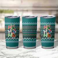 Horse Ho Ho Ho Christmas Design Tumbler Cup Funny Xmas Holiday Patterns - Wonder Print Shop