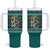 Horse Ho Ho Ho Christmas Design Tumbler With Handle Funny Xmas Holiday Patterns - Wonder Print Shop