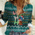 Horse Ho Ho Ho Christmas Design Women Casual Shirt Funny Xmas Holiday Patterns - Wonder Print Shop