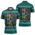 Horse Ho Ho Ho Christmas Design Zipper Polo Shirt Funny Xmas Holiday Patterns - Wonder Print Shop
