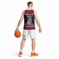 I Want A Hippopotamus Christmas Design Basketball Jersey Xmas Holiday Patterns - Wonder Print Shop