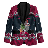 I Want A Hippopotamus Christmas Design Blazer Xmas Holiday Patterns - Wonder Print Shop
