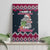 I Want A Hippopotamus Christmas Design Canvas Wall Art Xmas Holiday Patterns - Wonder Print Shop