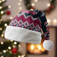 I Want A Hippopotamus Christmas Design Christmas Santa Hat Xmas Holiday Patterns - Wonder Print Shop