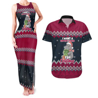 I Want A Hippopotamus Christmas Design Couples Matching Tank Maxi Dress and Hawaiian Shirt Xmas Holiday Patterns - Wonder Print Shop