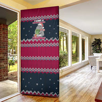I Want A Hippopotamus Christmas Design Door Cover Xmas Holiday Patterns - Wonder Print Shop