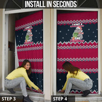 I Want A Hippopotamus Christmas Design Door Cover Xmas Holiday Patterns - Wonder Print Shop