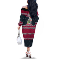 I Want A Hippopotamus Christmas Design Family Matching Off The Shoulder Long Sleeve Dress and Hawaiian Shirt Xmas Holiday Patterns - Wonder Print Shop