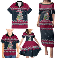 I Want A Hippopotamus Christmas Design Family Matching Puletasi and Hawaiian Shirt Xmas Holiday Patterns - Wonder Print Shop