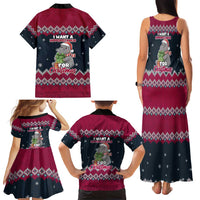 I Want A Hippopotamus Christmas Design Family Matching Tank Maxi Dress and Hawaiian Shirt Xmas Holiday Patterns - Wonder Print Shop