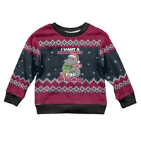 I Want A Hippopotamus Christmas Design Kid Ugly Christmas Sweater Xmas Holiday Patterns - Wonder Print Shop