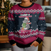 I Want A Hippopotamus Christmas Design Kid Ugly Christmas Sweater Xmas Holiday Patterns - Wonder Print Shop
