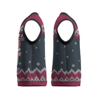 I Want A Hippopotamus Christmas Design Christmas Knitted V-Neck Vest Xmas Holiday Patterns - Wonder Print Shop