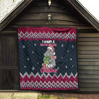 I Want A Hippopotamus Christmas Design Quilt Xmas Holiday Patterns - Wonder Print Shop