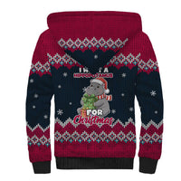 I Want A Hippopotamus Christmas Design Sherpa Hoodie Xmas Holiday Patterns - Wonder Print Shop