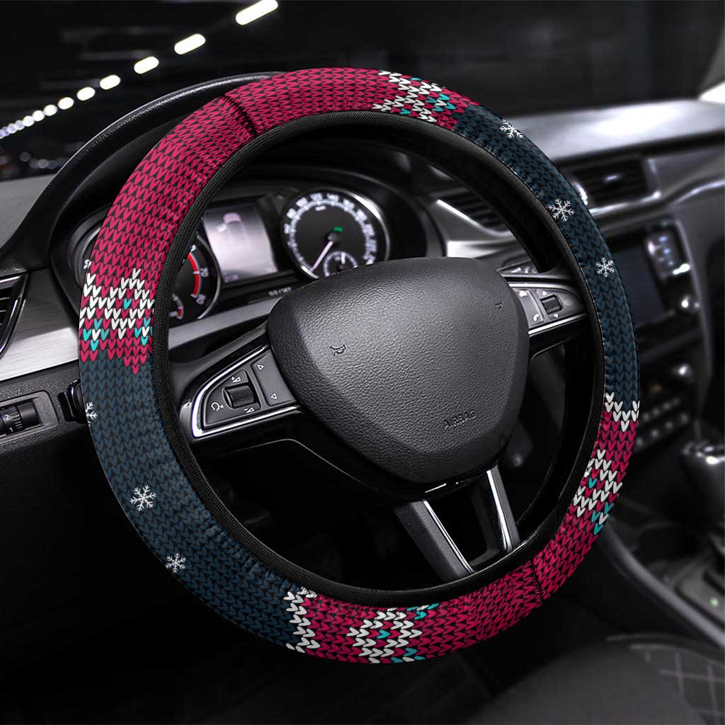 I Want A Hippopotamus Christmas Design Steering Wheel Cover Xmas Holiday Patterns - Wonder Print Shop