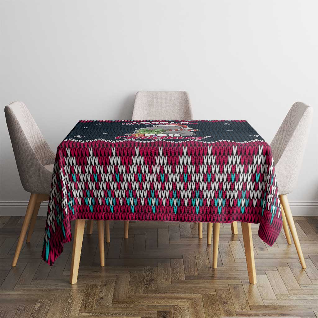 I Want A Hippopotamus Christmas Design Tablecloth Xmas Holiday Patterns - Wonder Print Shop