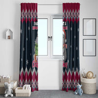 I Want A Hippopotamus Christmas Design Window Curtain Xmas Holiday Patterns - Wonder Print Shop